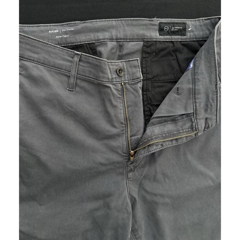 AG Adriano Goldschmied KULLEN Slim Trouser Grey Chino Pants 32X32 NWOT - Picture 11 of 11